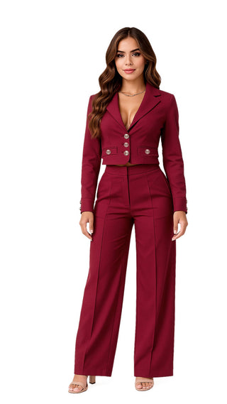 Conjunto Pantalon 5V7078LMX	 - Vinotinto