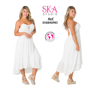 Vestido Midi 5V6840MD - Blanco