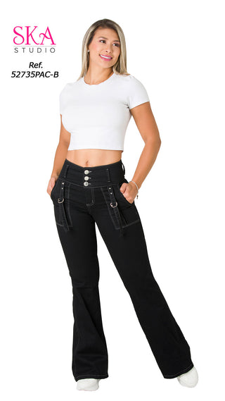 Jeans Bota Campana 52735PAC-B - Negro