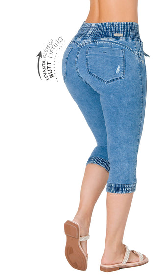 Capris Levanta Cola CHNT 71302DCAPE-B - Azul Medio