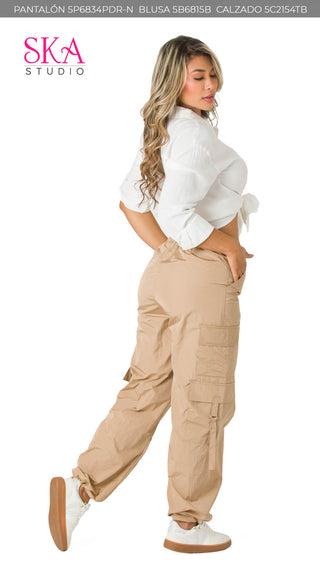 Pantalón Cargo 5P6834PDR-N - Khaki