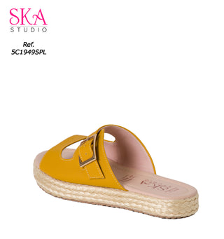 Sandalia Plana 5C1949SPL - Mostaza
