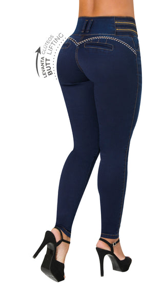 Jeans Levantacola 71426PAP-R - Petroleo