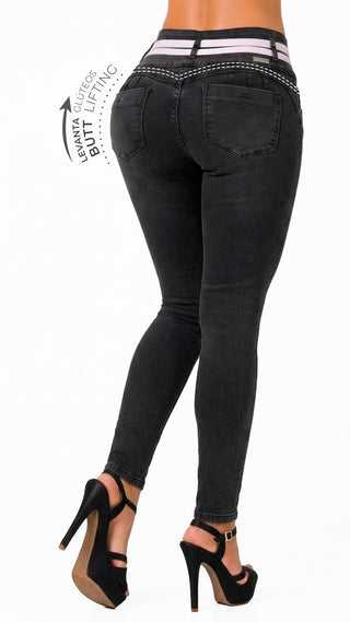 Jeans Moda Levantacola 52797PAP-B - Gris