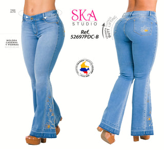 Jeans Bota Campana 52697PDC-B - Azul Medio