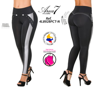 Legging Levantacola 4L892BPCT-N - Negro