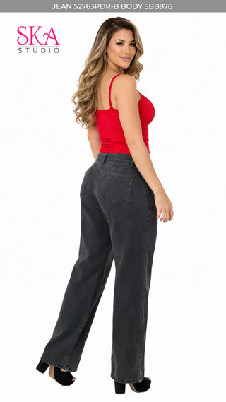 Jeans Rigido Bota Recta 52763PDR-B - Gris