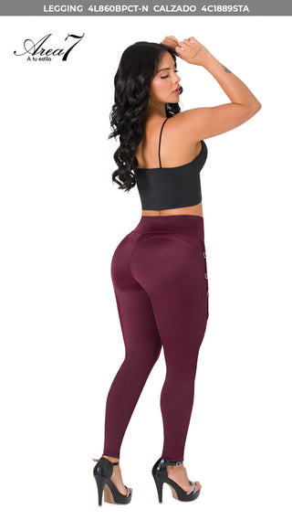Leggings LevantaCola Area7 4L860BPCT-N - Vinotinto