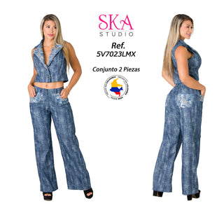 Conjunto Pantalon 5V7023LMX - Azul