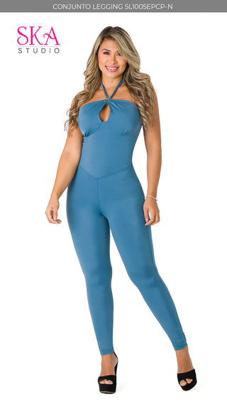 Enterizo con Faja Short 5L1005EPCP-N - Azul