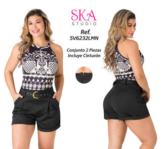 Conjunto Short 5V6232LMN - Estampado