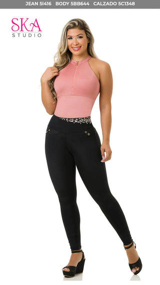 Body Cuello Tipo Halter 5BB644 - Salmon
