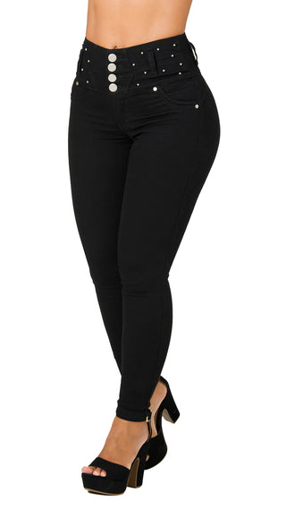 Jeans Talle Alto 71428TAT-N - Negro