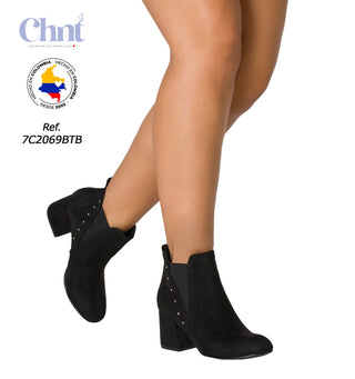 Botines con Perlas Decorativas 7C2069BTB - Negro