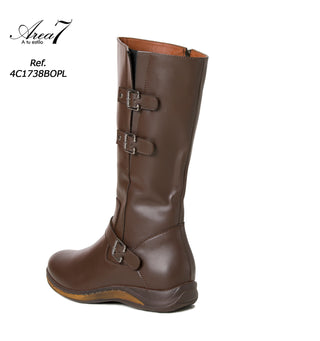 Botas Largas Planas 4C1738BOPL - Cafe