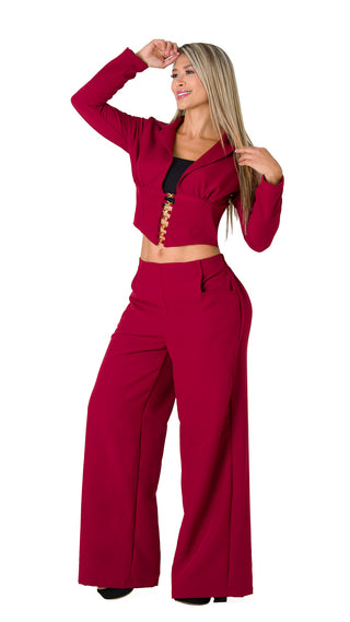 Conjunto Pantalon 5V7022LMX - Vinotinto
