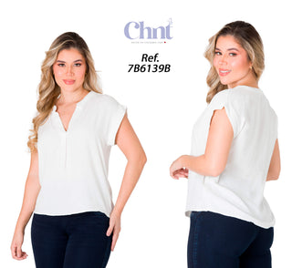 Blusa Formal 7B6139B - Blanco