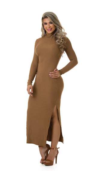 Vestido Manga Larga 5V4114MX - Cocoa