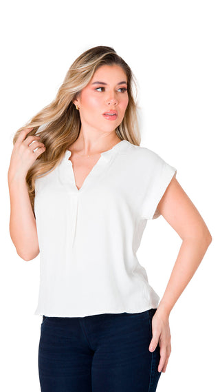 Blusa Formal 7B6139B - Blanco