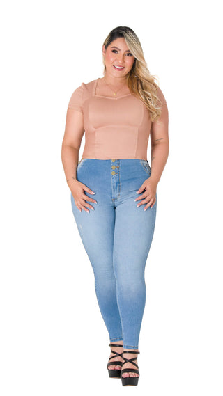 Blusa Semiajustada  5B6048B - Camel