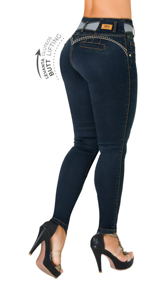 Jeans Levantacola 52741PAP-R - Petroleo