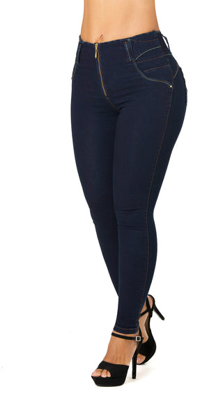 Jeans Levantacola 71265PNT-B - Petroleo