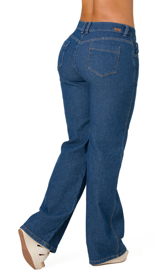 Jeans Rigido 52708PDR-B - Azul Medio