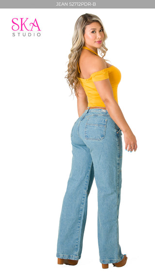 Jeans Cargo 52712PDR-B - Azul Medio