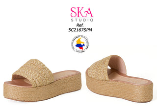 Sandalias Patafoforma Media en Yute 5C2167SPM - Camel
