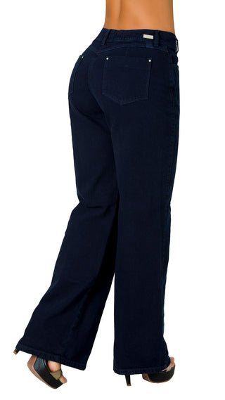 Jeans Rigido Bota Recta 52732PDR-B - Azul Oscuro