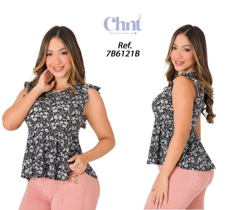 Blusa Cuello Redondo 7B6121B - Estampado