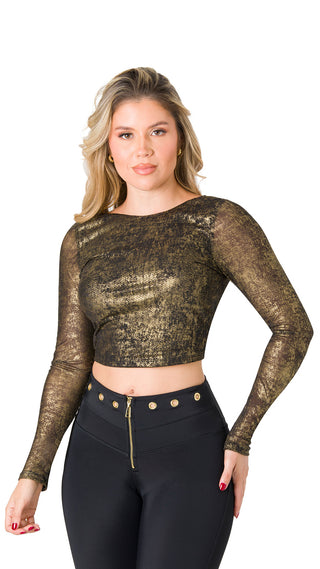 Blusa Con Escote en Espalda 2B6368B - Negro
