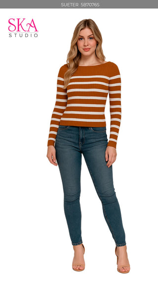 Sueter Manga Larga 5B7076S - Camel