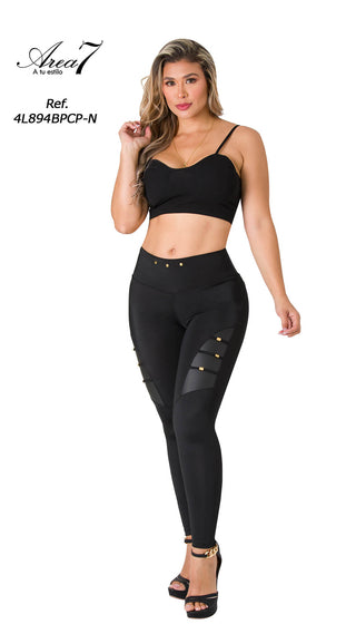Leggings Levanta Cola Area7 4L894BPCP-N - Negro