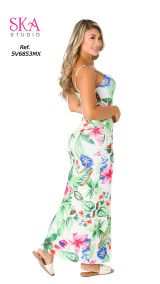 Vestido Maxi Estampado 5V6853MX - Estampado
