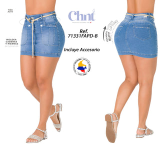Falda LevantaCola CHNT 71331FAPD-B - Azul Claro