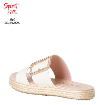 Sandalia Plana 2C1942SPL - Blanco