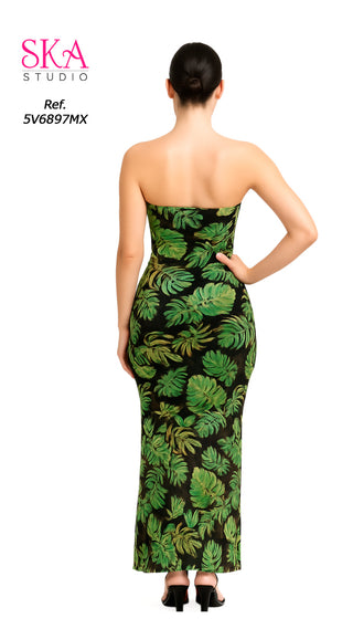 Vestido Estampado Maxi 5V6897MX - Estampado