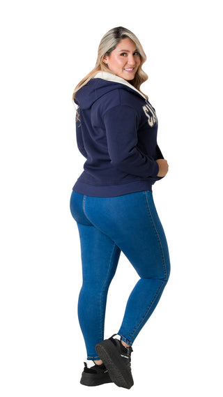 Sueter con cierre 5B5945S - Azul