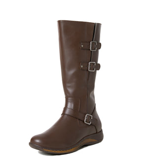 Botas Largas Planas 4C1738BOPL - Cafe