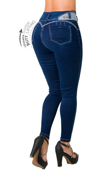 Jeans Levantacola 52740PNT-B - Azul Oscuro