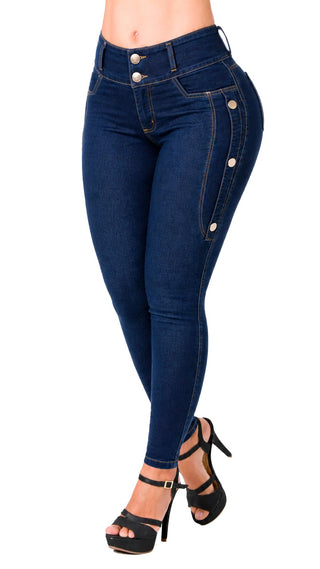 Jeans Moda Levantacola 52812PNT-B - Azul