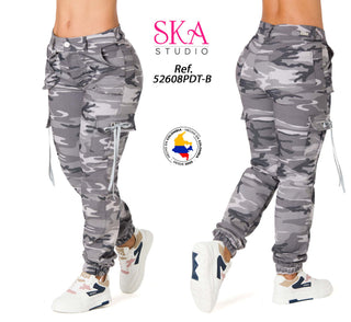 Pantalón Cargo 52608PDT-B - Estampado