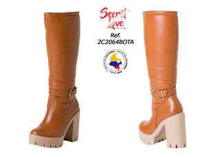Botas Altas con Correa 2C2064BOTA - Miel
