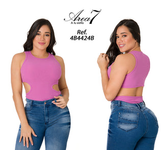 Blusa sin Manga 4B4424B - Morado