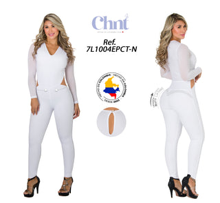 Enterizo Manga Larga 7L1004EPCT-N - Blanco