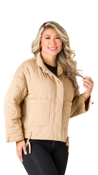 Chaqueta Afelpada con Diseño Moderno 5B6513CH - Camel