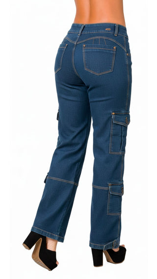 Jeans Bota Recta 52752PNR-B - Azul