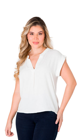 Blusa Formal 7B6139B - Blanco