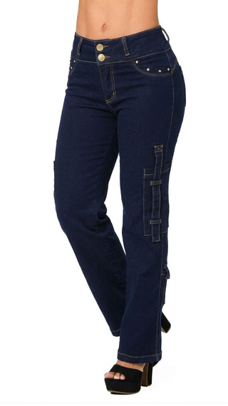 Jeans Bota Recta 52751PNR-B - Azul